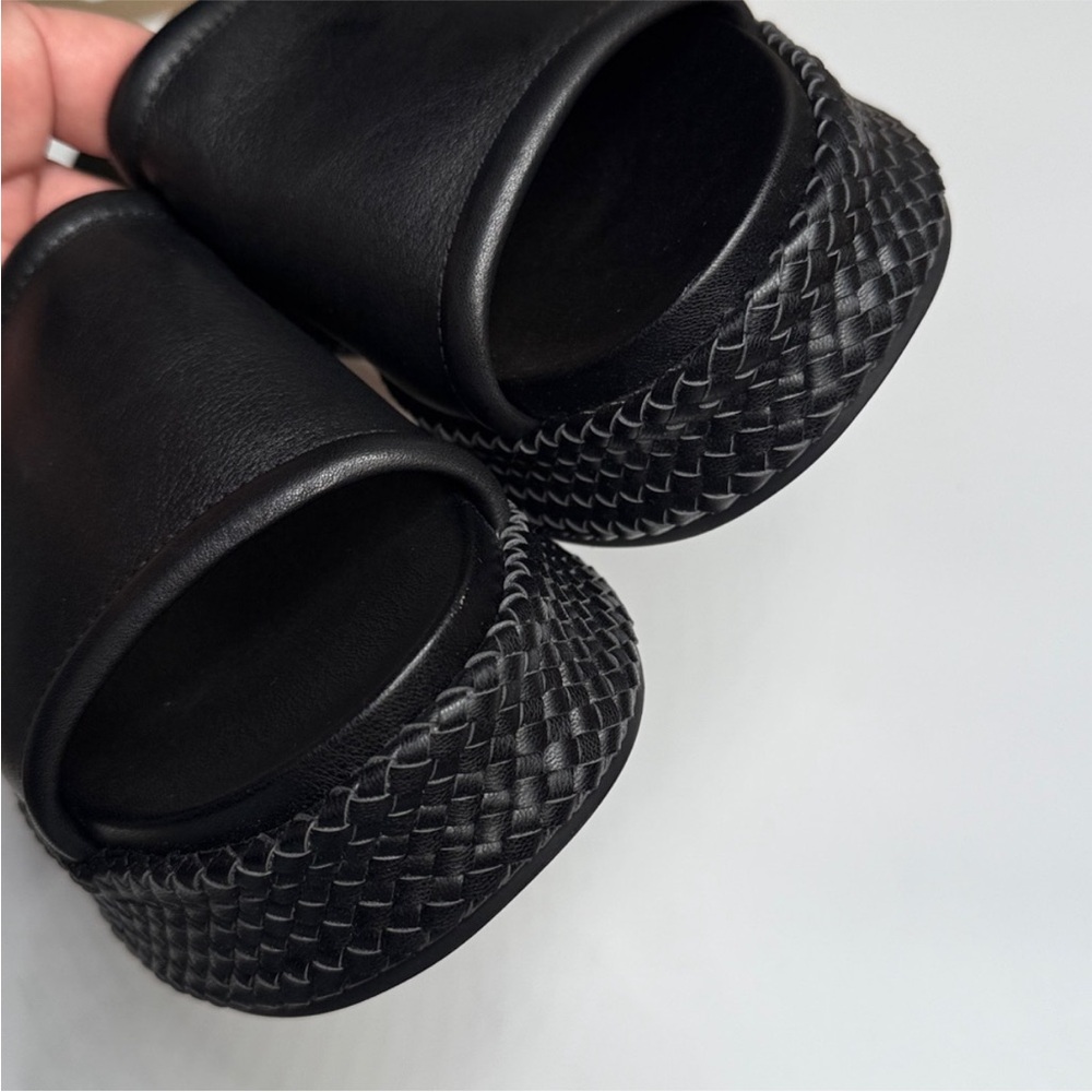 Dolce Vita Black Woven Wimsyn Platform Slide Mules 7.5 - Picture 5 of 10
